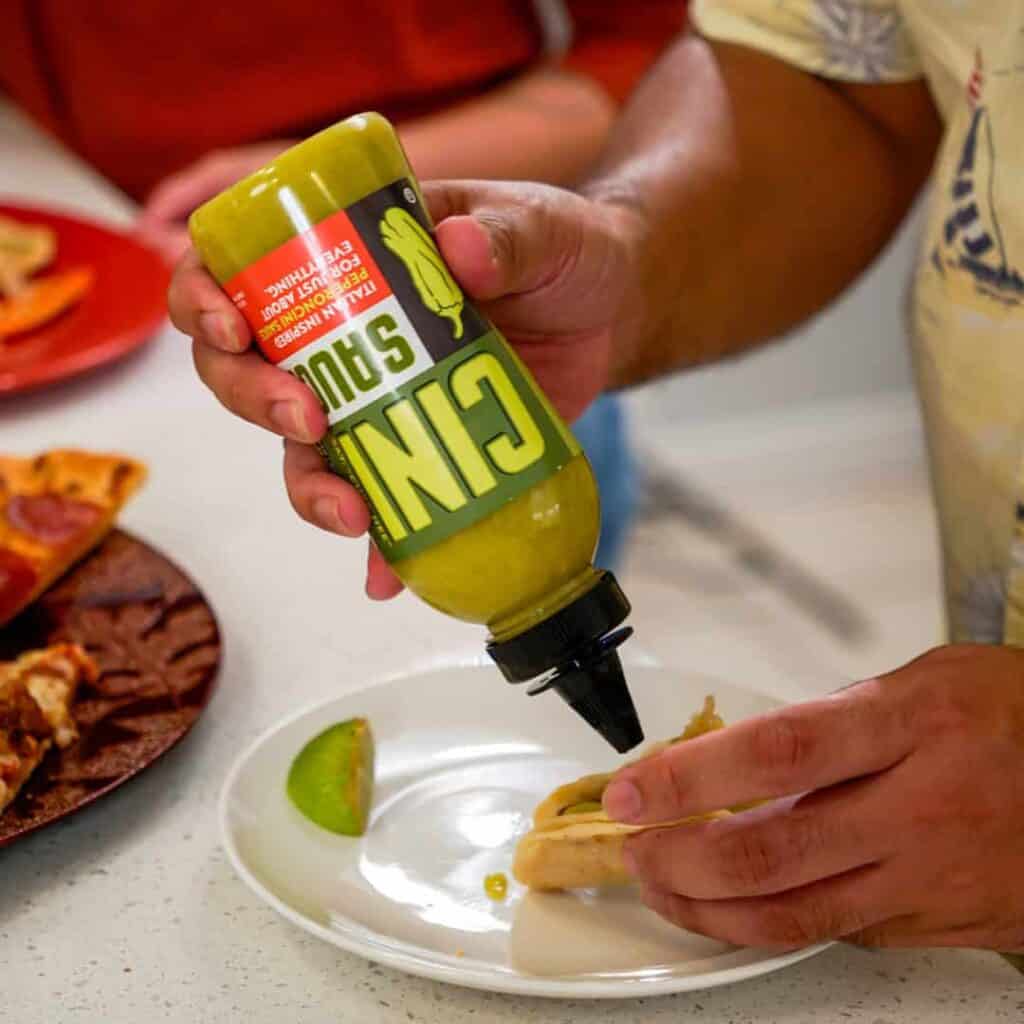 Peperoncini sauce in Houston, TX.