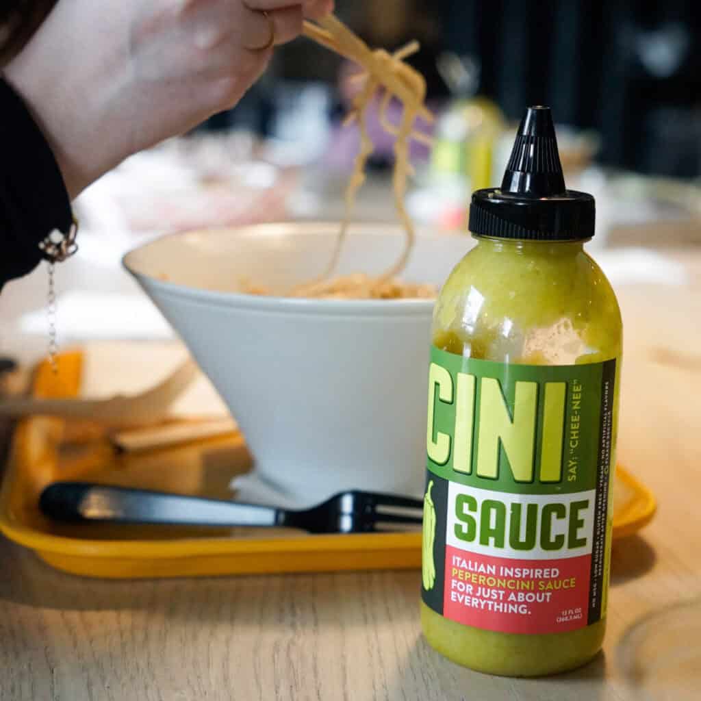 Best new hot sauce, CINI peperoncini sauce in Houston, TX and New York, NY.