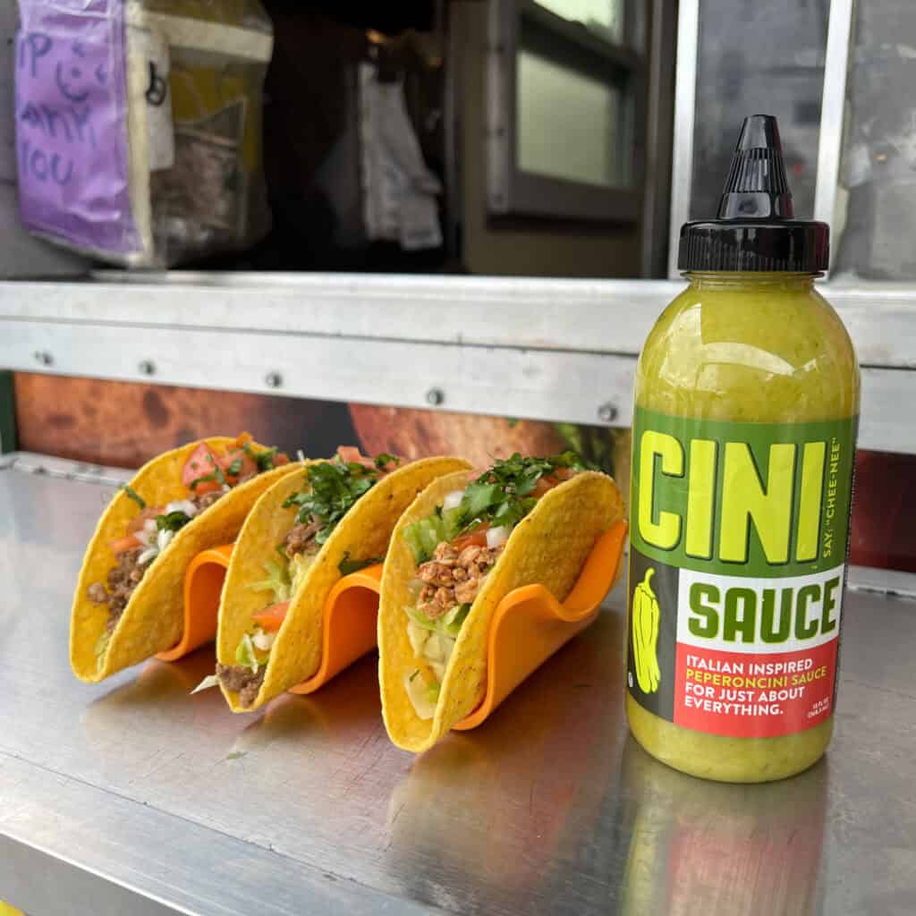 New hot sauce, CINI Sauce in Los Angeles, CA and Chicago, IL.